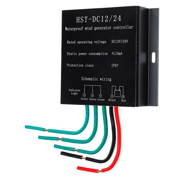[HT]12V/24V 9000W Vindmøllegenerator Controller Vandtæt Batteriopladning Overspændingsbeskyttelse Controller Regulator