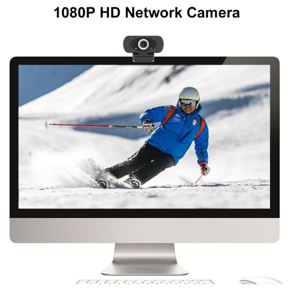 Computerkamera 1080P videokonferencekamera uden USB-drev Live-kamera,