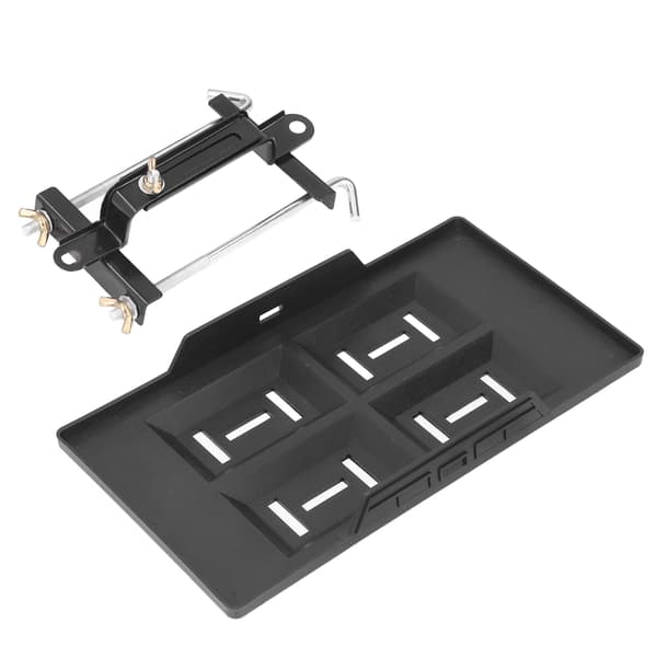 Bilbatteriholder Ned Brickfaste Kit Højdejusterbar Sort Robust Holdbar Universal