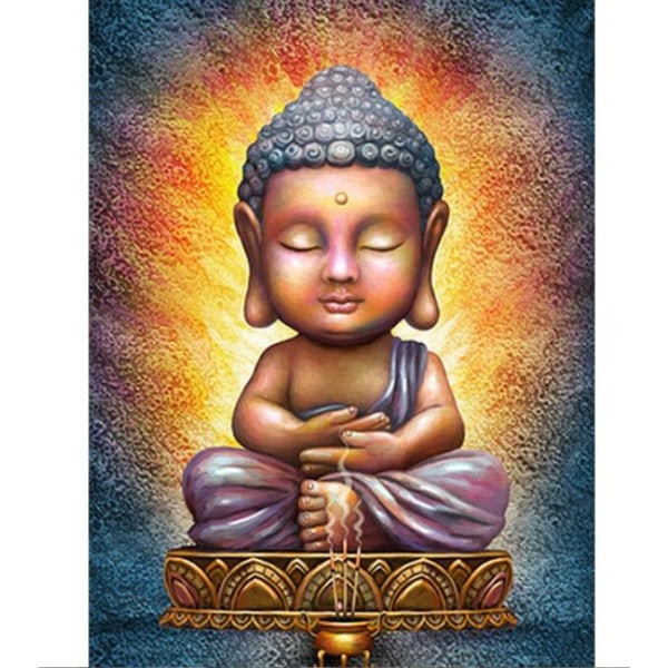 Tathagata Buddha diamantmaleri (30x40 cm)