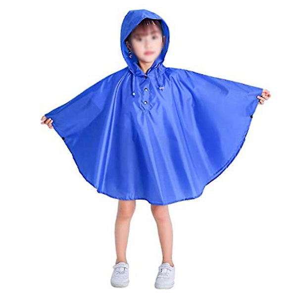 Kids Rain Poncho Hættejakke Rain Blue blue L