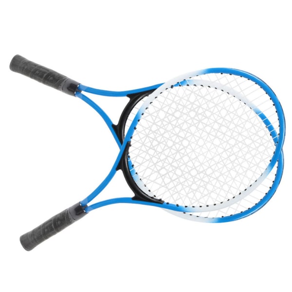 Barnetennisracket er egnet for nybegynnere for å øve racketen for utendørs og innendørs bruk (blå)