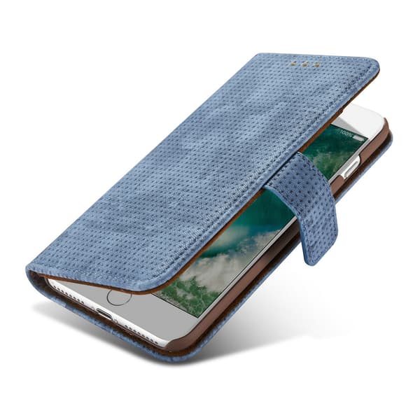 [HT]Etui med lommebok \"Vintage Mesh\" til iPhone 8 Plus Röd