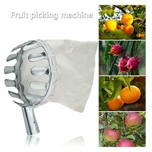 Frugtplukker, høsthjælper frugtplukker med beskyttelseshætte, udendørs plukkeværktøj til sikker plukning af æbler, appelsiner,