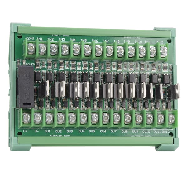 12-kanals PLC Signal Amplifier Card Isolation Relay Module NPN Input PNP Output DC 12 36V