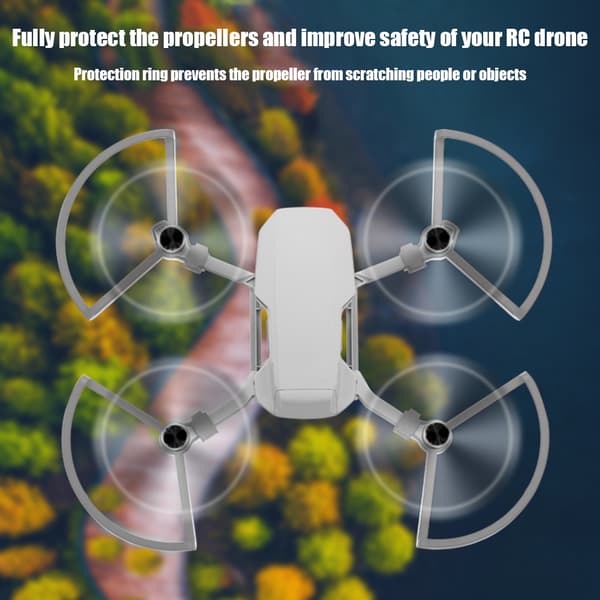 Propelbeskyttelse Bladbeskyttelsesring Tilbehør Passer til DJI Mavic Mini RC Drone Grå