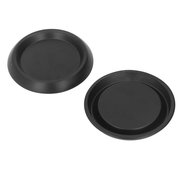2 st svart matt järnmetall pelare ljusstake rund skiva aromaterapi ljusstake