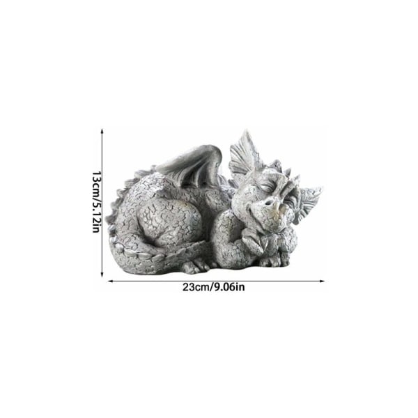 Lohikäärmepuutarha-patsas Hartsi Lohikäärmeen kodin sisustukseen Figuurit Dungeons ja Dragons Fantasiataide (9,06 x 5,12 x 5,51 tuumaa)
