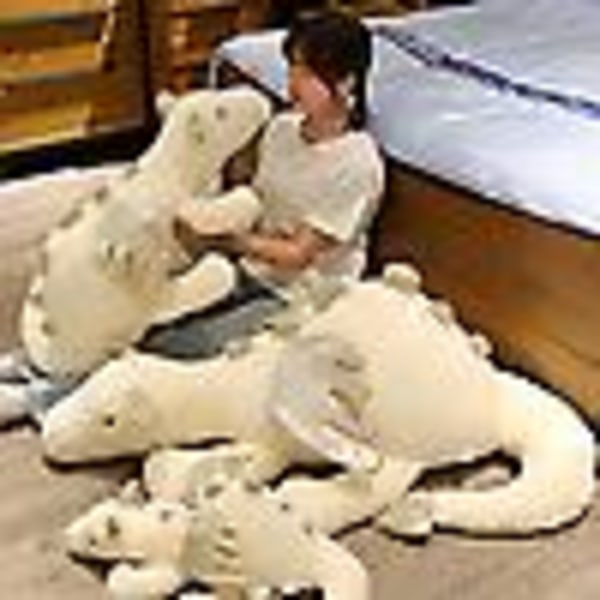 30 cm gigantiske klembare grønn hvit dinosaur plysj leker kosedyr pterosaurer myk drage peluche dukke barn gaver(Vit)