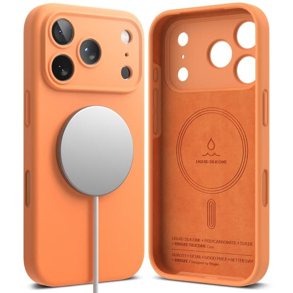 Ringke iPhone 17 Pro Max Cover MagSafe Silikone Mandarin 80