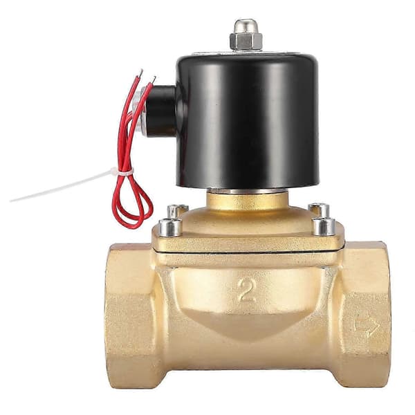 220VAC normalt lukket messing elektrisk magnetventil DN50 2[ht]