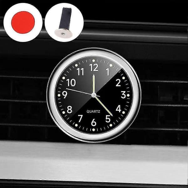 Mini Klocka Bil Quartz Klocka Elektronisk Klocka Vattentät Bil Instrumentbräda Klocka H