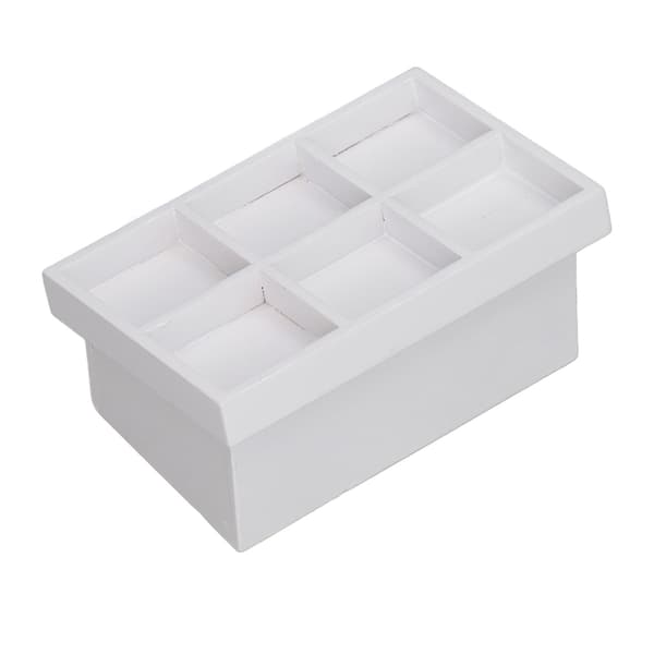 Dockhus Grönsaksfrukoststånd Utsökt Minigrönsaksfrukostställningsmodell för 1/12 Miniatyrdockhus Vit