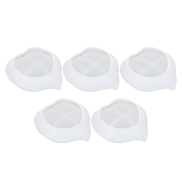5 stk. silikonbladformede epoksyharpiksstøpeformer for DIY-pynt