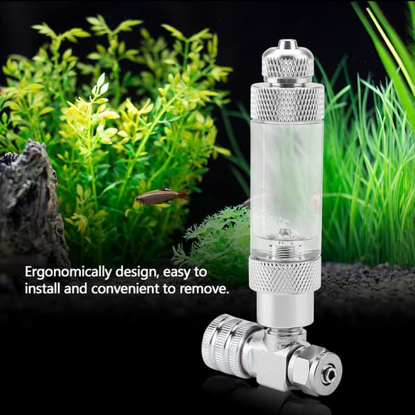 CO2 Regulator med nålventil og bobletæller til akvarium