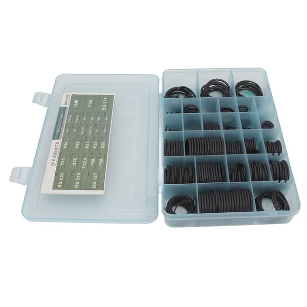 376 stk. Sort O-ring Sortimentsett AC System Tetningsutskifting for Hyundai Doosan Gravemaskin