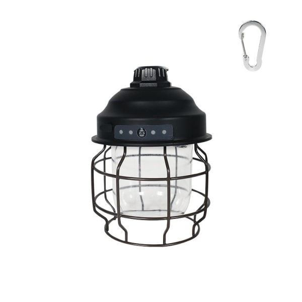 Utomhuscampinglampa Portable Horse Light Mountain Campinglampa (Sleek Black)