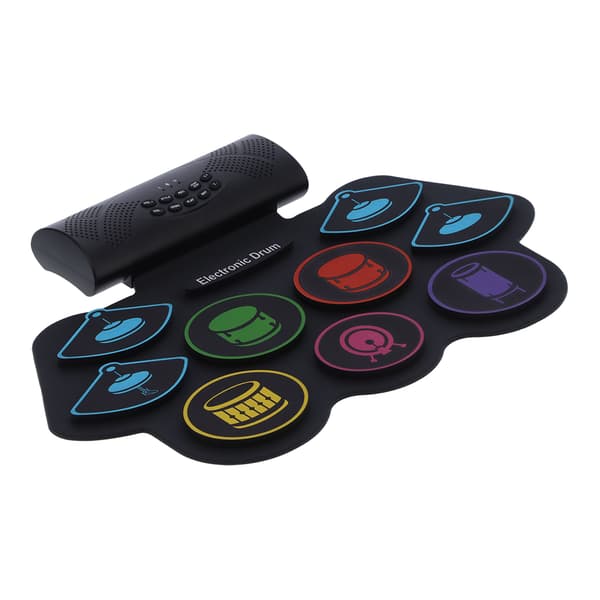 Bluetooth MIDI Elektronisk Trommepad Sett Sammenleggbart Kit med Batterihøyttaler 100-240V MD862MUS