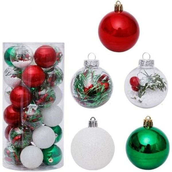 30st 2,36'' splittringssäkra julkulor prydnadsföremål Dekorativ julgran Hängande bollgranskulor Set