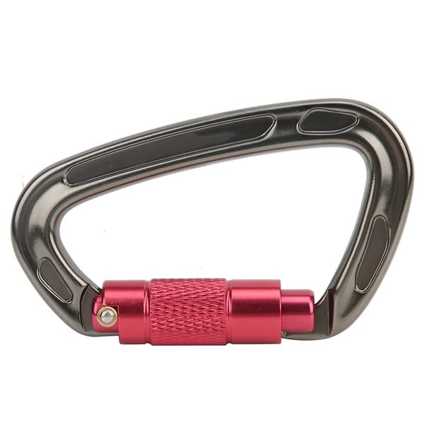 7075 Aviation Aluminium Master Lock Karbinhake D Ring Säkerhetsspänne Säkerhetsutrustning för utomhusklättring Camping Hammockgray