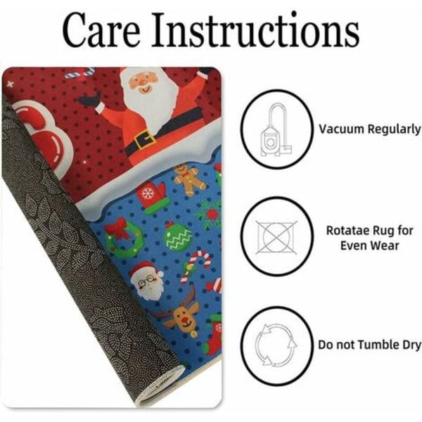 Christmas Doormat Julepynt - Merry Christmas Teppe for innendørs utendørs inngang Hjem Julefest dørmatte H