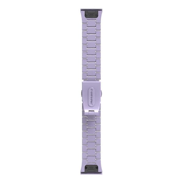 Til Garmin Fenix 8 43mm/Descent MK3 43mm Urrem 20mm Plast 3-perle Håndledsrem Multicolor Light Purple
