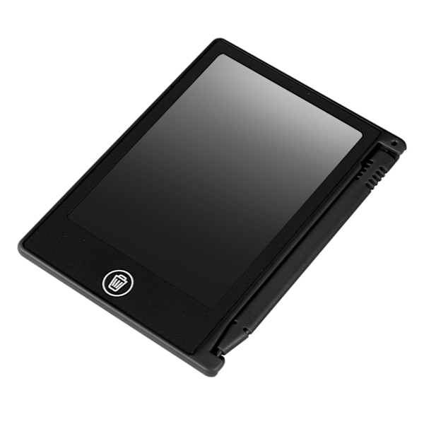 4,5-tommers LCD-skrivetavle for barn - Tegnebrett for notater og påminnelser (svart) Black