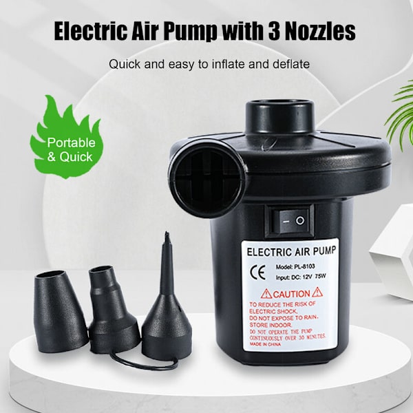 12V DC luftpumpe for elektrisk kjøretøy