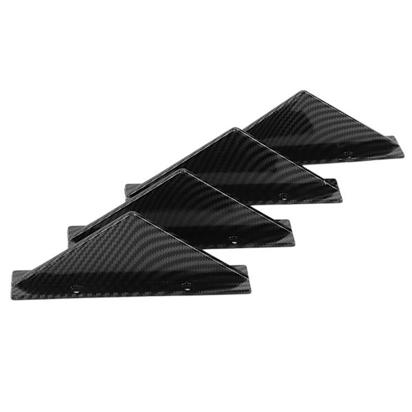 Universal Bakre Bumper Lip Diffuser Kit Svart Bakre Bumper Spoiler Bil Modifiserte Styling Tilbehør