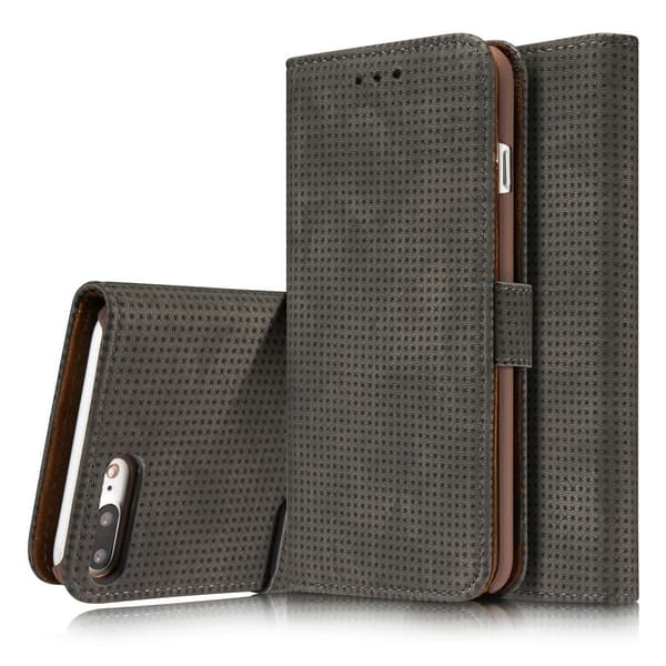[HT]Lompakkokotelo \"Vintage Mesh\" iPhone 8 Plus -puhelimelle Röd