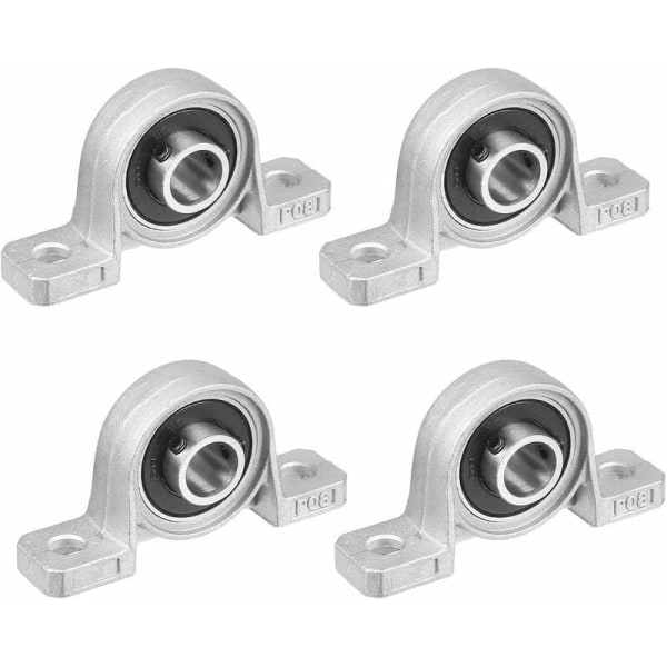 4 stk vertikalt sete KP08 indre diameter 8mm sinklegering setelager