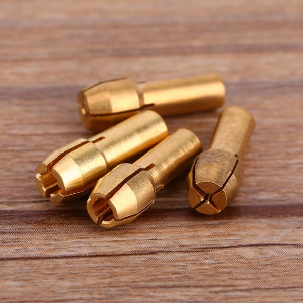 Rotations Multi Værktøj Messing Muffe Adapter Sæt 4 stk. 1 1.6 2.35 3.2 MM