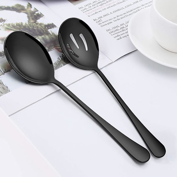 Bestiksæt Serveringsstykke 11PC-Sort black