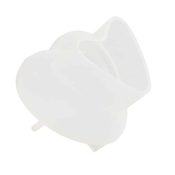 Silikoneform Hjerteformet Æske Knap DIY Aromaterapi Lys Krystal Epoxy Resin Form