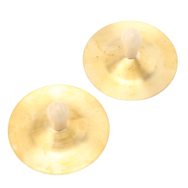 2 stk. Børne Kobber Bækken Hånd Percussion Instrument Legetøj