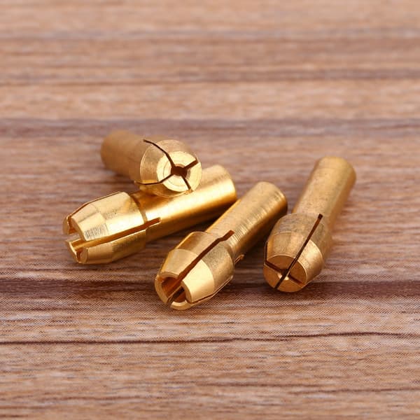 Rotations Multi Værktøj Messing Muffe Adapter Sæt 4 stk. 1 1.6 2.35 3.2 MM