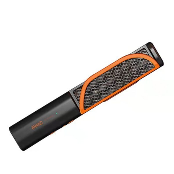 Uppladdningsbar utomhus hopfällbar myggsmällare (svart orange) 319mm*159mm,