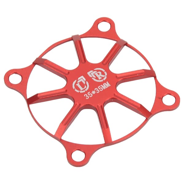 Rød Aluminium Legering RC Bil Motor Køleventilator Dæksel