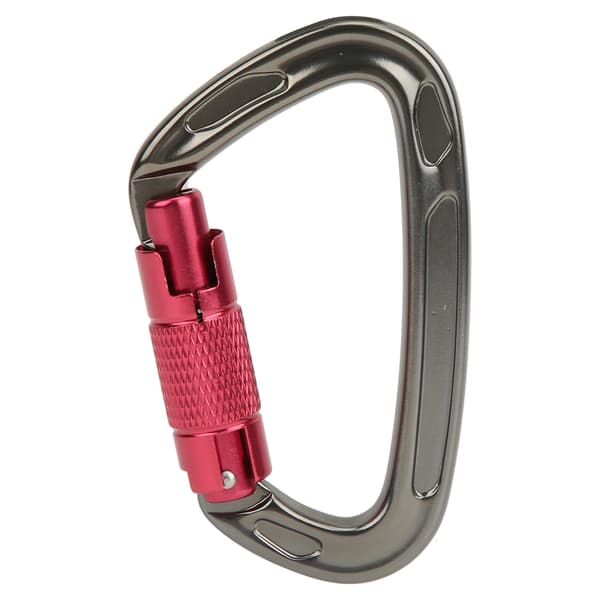 7075 Aviation Aluminium Master Lock Karbinhake D Ring Säkerhetsspänne Säkerhetsutrustning för utomhusklättring Camping Hammockgray