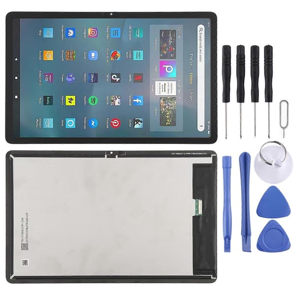 For Fire Max 11 2023 LCD-skjerm med digitizer komplett montering (svart) Black