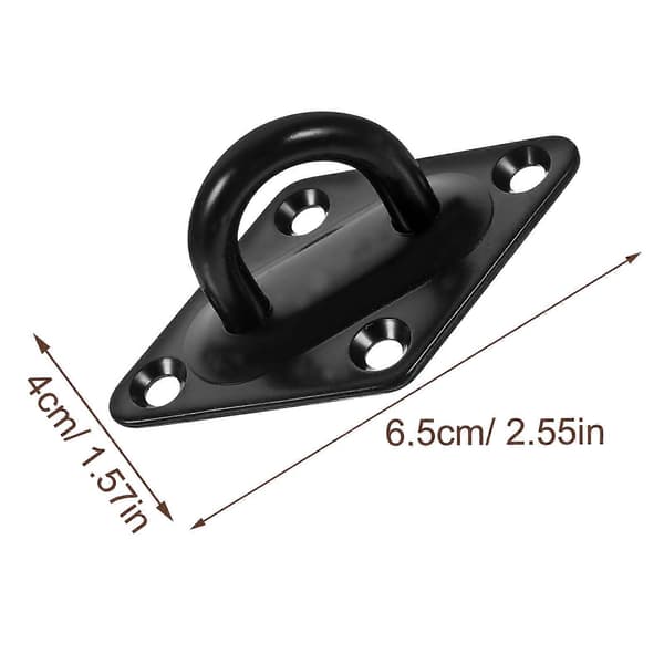 4 st Pad Eye Plate Hook Rostfritt Stål Tak Krokar U Krokar Väggmonterade Krokar