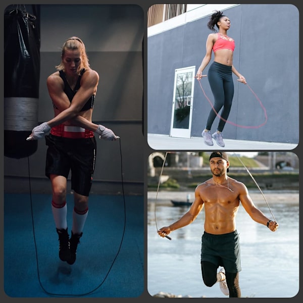 Speed ​​​​Jump Rope for Fitness - Hopprep for women Män Träning med justerbar längd hopprep og legering