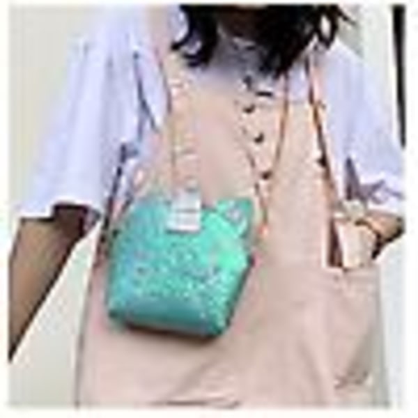 Unicorn Purse Pailletter Crossbody Tasker Søde Børn Dame Skuldertaske Green