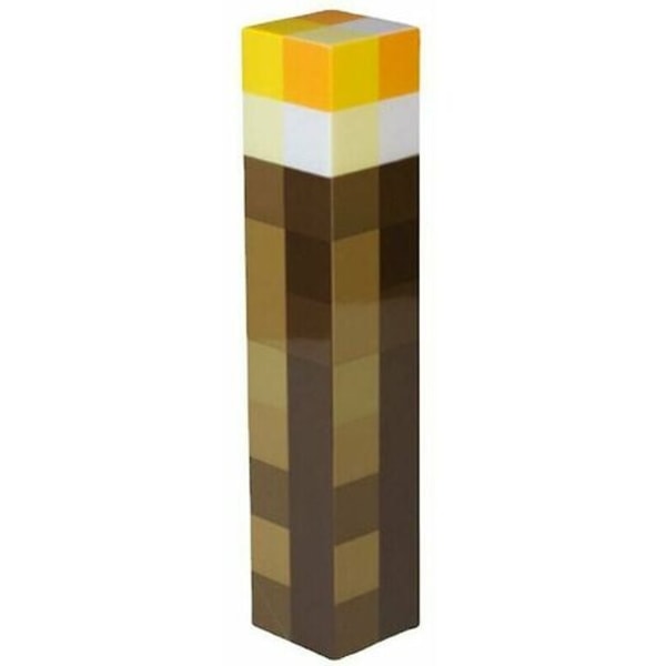 Minecraft Game Led Torch Skrivbord Sänglampa Nattljus Heminredning