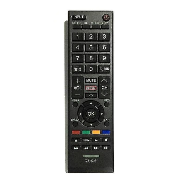 generisk för Toshiba Ct-8037 Fjärrkontroll 40l3400 40l3400u 50l3400u 65l5400