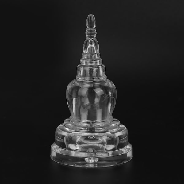 Buddhistisk Tempel Akryl Stupa Tårn Statue Buddhistisk Tilbehør