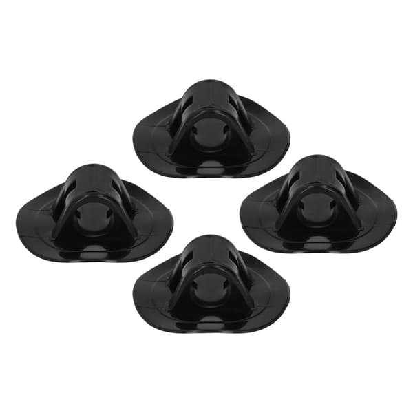 4 stk. 76 mm Gummibådmotorfaste Spænder Sort Motorfaste Kajakker