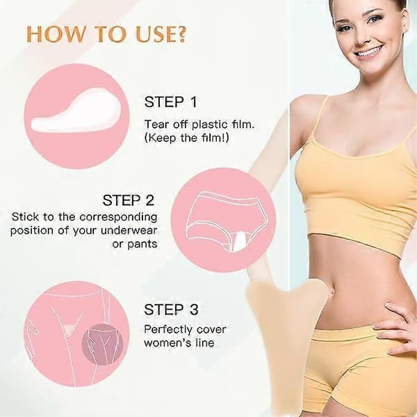 Camel Toe Concealer til kvinder, Y-formet silikone Camel Toe Hider til badedragt, sømløs undertøjsindsatsbeskyttelse til sving[ht] 1 set