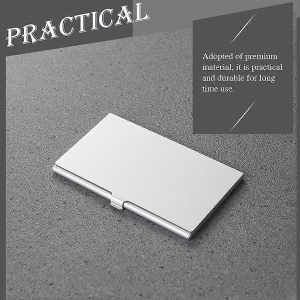 Simkortbeholder Telefonkort Opbevaringsboks Holder til Simkort 9X5.7X0.4CM Silver