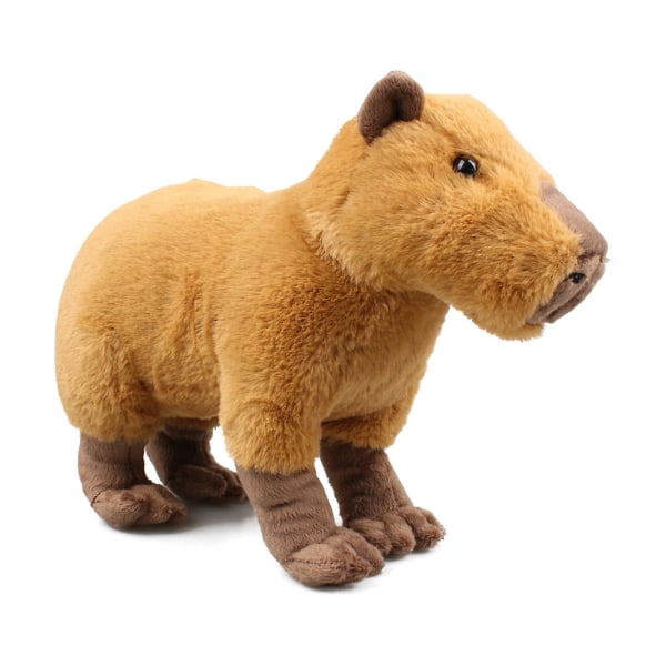Capybara plyschleksak naturtrogen, mjuka vilda djur som kryper Capybara-stoppade leksaker, unika plyschleksaker modelldockorsamling för barn